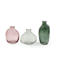 Set of Three Glass Vasses