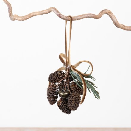 Pinecone and Bell Hanger
