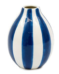 Blue and White Stripy Vase
