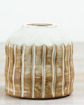 Ribbed Ceramic Vase