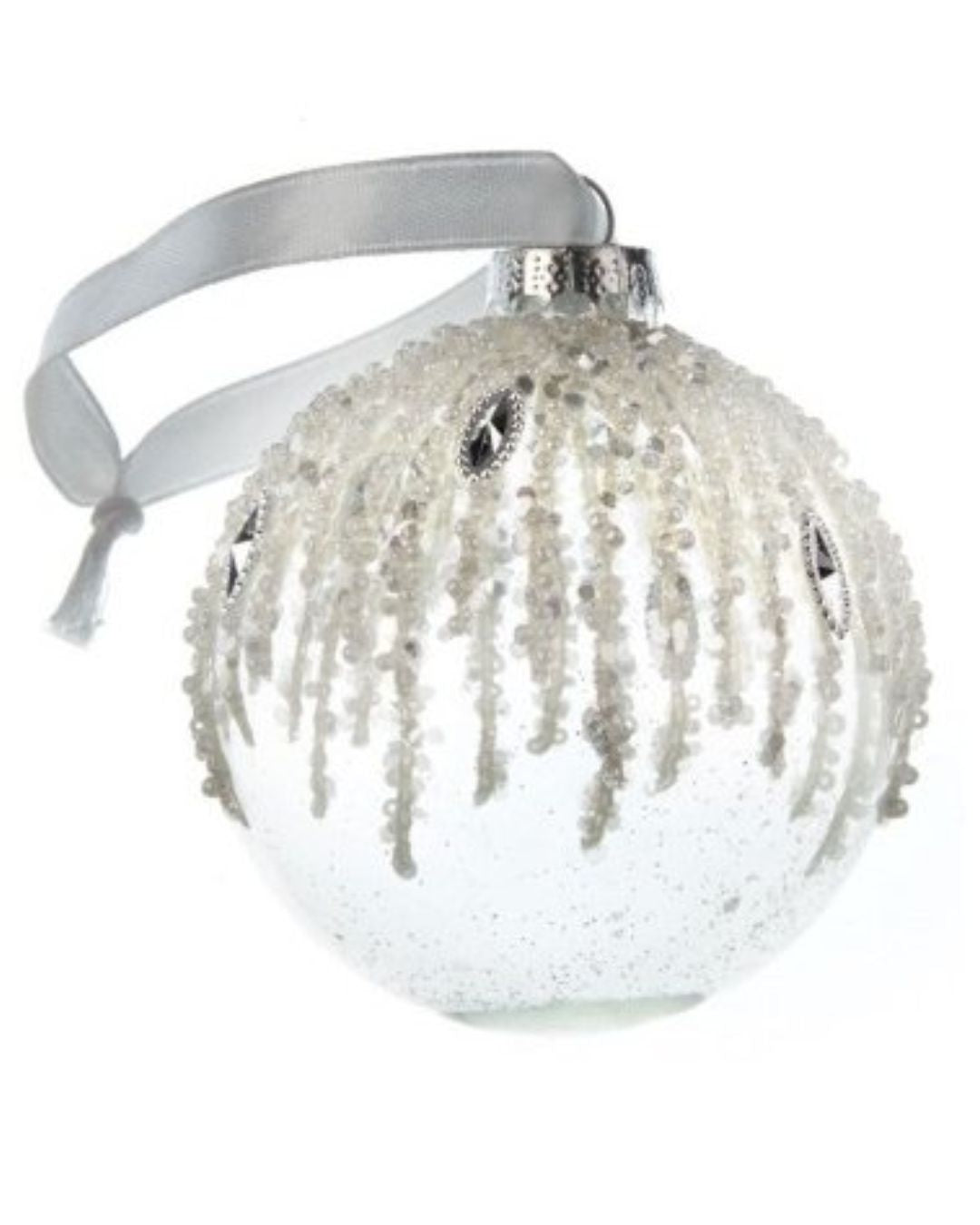 Glass Pearl and Gem Bauble