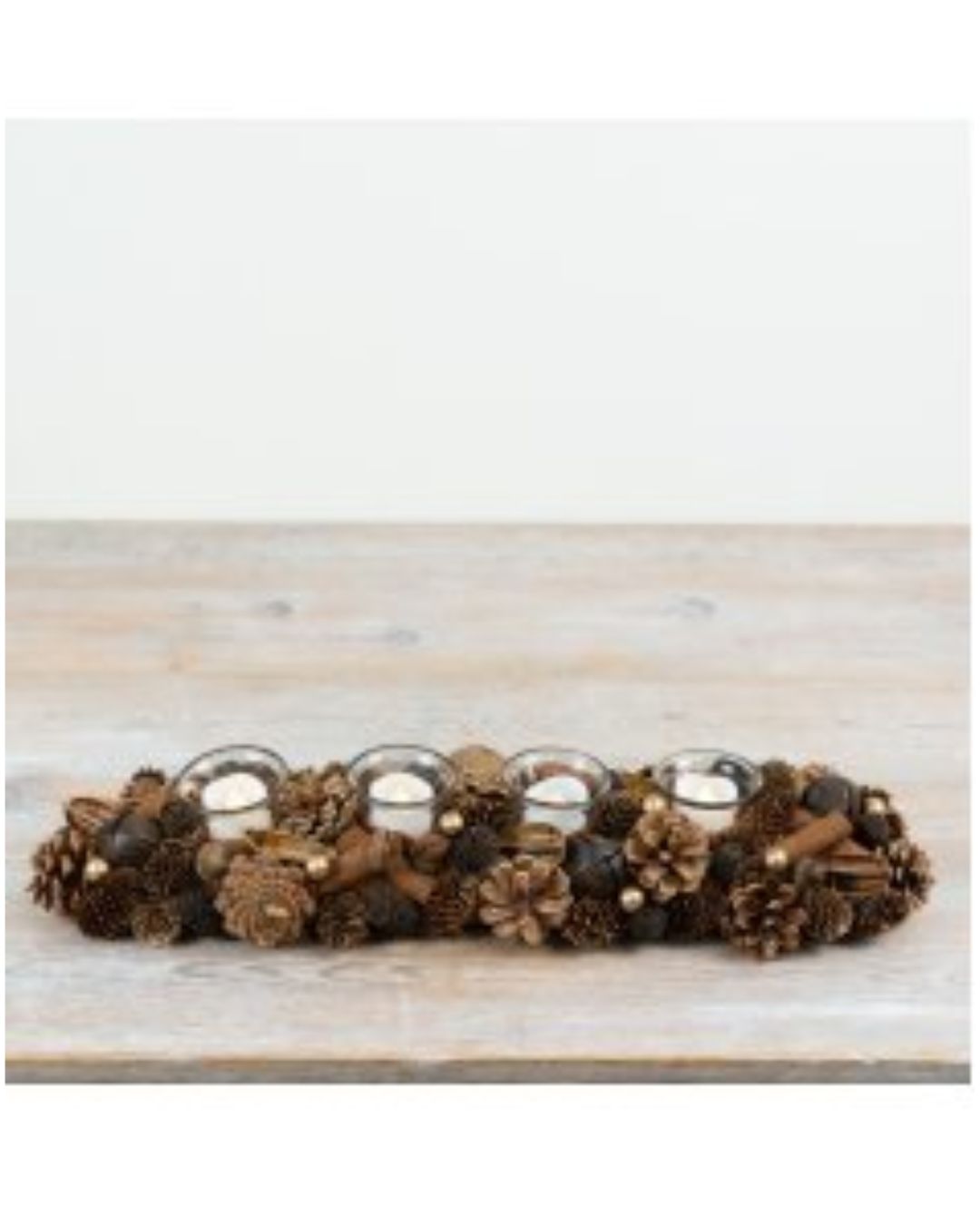 Pinecone and Cinnamon Tea Light Holder