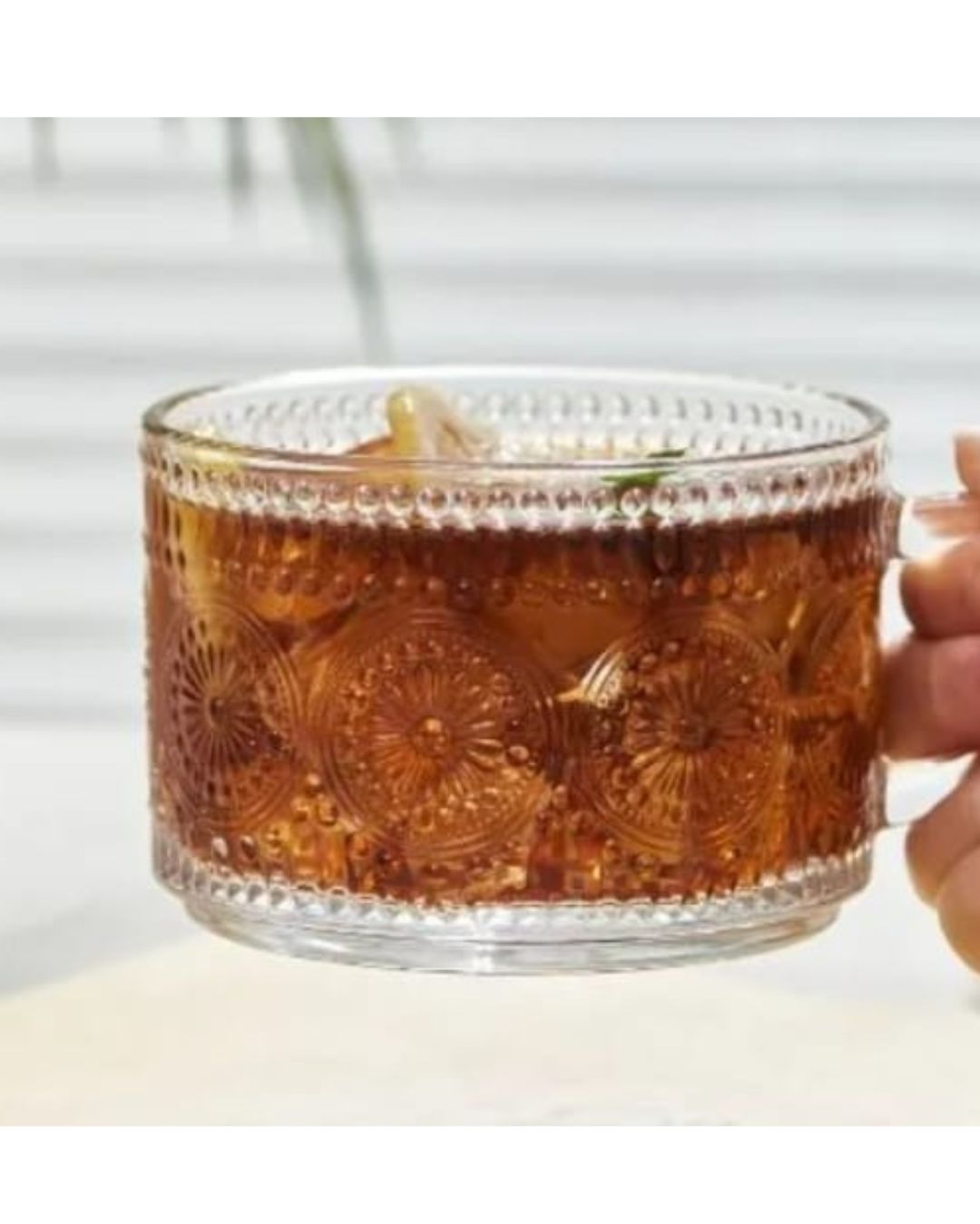 Pressed Glass Mug